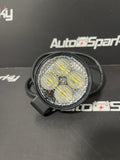 Very Compact Round LED Work Light - Purelux Terrain Black Mini - 1200Lumen