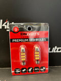 LED Festoon Bulbs (Pair) 12v / 24v - Available in 31mm, 36mm, 39mm & 42mm - Canbus Ready