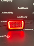 LED Oblong Reverse Light / Work Light with Red or Amber Tunnel Effect Position Light - Boreman