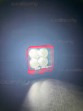 LED Cube Reverse Light / Work Light with Red or Amber Tunnel Effect Position Light - Boreman