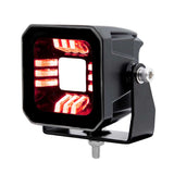 LED POD Mini Work Light with Red or Amber Position Light - Boreman