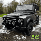 Defender LED Headlight with DRL - Available in Black or Chrome - UTV Products