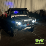 Defender LED Headlight with DRL - Available in Black or Chrome - UTV Products