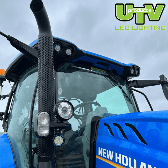 New Holland High level LED Head Light Insert with DRL (Pair) - UTV Products