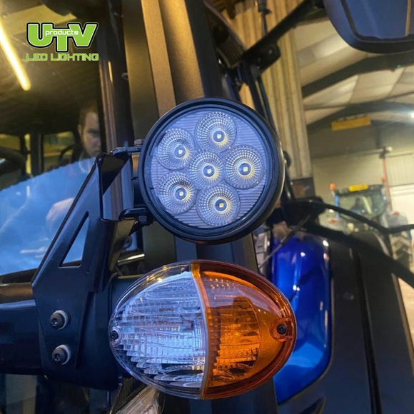 90W 7200Lumen Round LED Work Light - Valtra / Claas - UTV Products