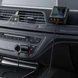 Fast Charge Car HUB Charger with Digital Display (3xUSB - 1xUSB-C) - 90W