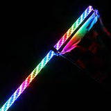 3ft LED Whip Light - Rotating Colour Changing Flexible Pole - Bluetooth App Control