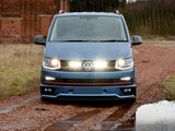 Lazerlamps Grille Kit - VW Transporter T6 (2016+ Highline Trendline) - 2x Triple-R 750 Lightbars with White or Amber Position Lights