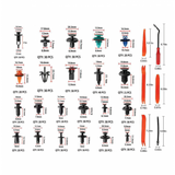 Universal Auto Clip Assortment Set with Removal Tools - 635 PCS