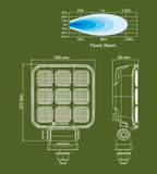 Lumina SQ9 LED Work Light - LEDSON