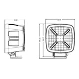 Onix 5948Lumen LED Work Light with Red, White or Amber Parking Light / DRL