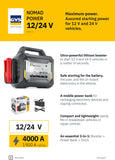 Nomad Lithium Power Heavy Duty Portable Booster Pack - 12V/24V