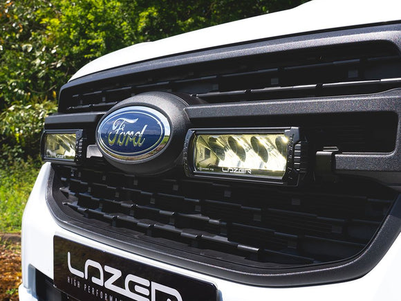 Lazerlamps Grille Kit - Ford Ranger XL/XLT (2023+) 2x Triple-R 750 Lightbars with White or Amber Position Lights