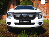 Lazerlamps Grille Kit - Ford Ranger XL/XLT (2023+) 2x Triple-R 750 Lightbars with White or Amber Position Lights