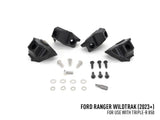 Lazerlamps Grille Kit - Ford Ranger Wildtrak (2023+) 2x Triple-R 850 Lightbars with White or Amber Position Lights