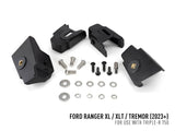 Lazerlamps Grille Kit - Ford Ranger XL/XLT (2023+) 2x Triple-R 750 Lightbars with White or Amber Position Lights