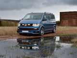 Lazerlamps Grille Kit - VW Transporter T6 (2016+ Highline Trendline) - 2x Triple-R 750 Lightbars with White or Amber Position Lights