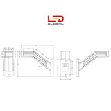 LED Stalk Marker Light with Dynamic Indicator - Pair - LED Global