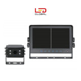 7" Wired Reversing Camera Kit with Split Screen Function (2 Channel, 1x extra camera can be added) - LED Global