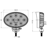 40Watt 4000Lumen Oval Flood LED Work Light - LED Global