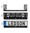 Blade 20.5" Super Slim (25mm) LED Lightbar - Number Plate Mount - Incl Wiring Kit - LEDSON