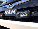 Lazerlamps Grille Kit - MAN TGE (2017+) - 2x Triple-R 750 Lightbars with White or Amber Position Lights