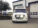 Lazerlamps Grille Kit - Mercedes Sprinter (2018+) 2x Triple-R 750 Lightbars with White or Amber Position Lights
