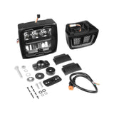 Purelux Blizzard Teleporter / Telehandler LED Headlight Pair - Horizontal or Vertical Mount Amber or White Parking Light (Heated Lens)