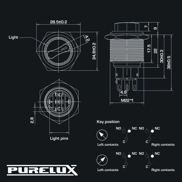 On/Off/On HD Dial Switch - Purelux – Auto Sparky