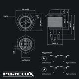On/Off/On HD Dial Switch - Purelux