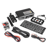 Switch Panel with Fuse / Relay Box - 8 Gang - RGB Multi Colour Backlight - 12v/24v