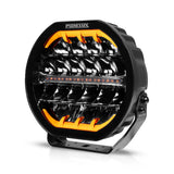 Purelux Ranger 9 - 9" Auxiliary Light 11,632Lumens - Amber or White DRL - Amber Strobe - Dual Power Mode
