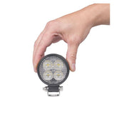 Very Compact Round LED Work Light - Purelux Terrain Black Mini - 1200Lumen
