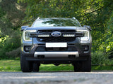 Lazerlamps Grille Kit - Ford Ranger Wildtrak (2023+) 2x Triple-R 850 Lightbars with White or Amber Position Lights