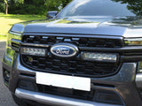 Lazerlamps Grille Kit - Ford Ranger Wildtrak (2023+) 2x Triple-R 850 Lightbars with White or Amber Position Lights