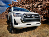 Lazerlamps Grille Kit - Toyota Hilux (2021+) 2x Triple-R 750 Lightbars with White or Amber Position Lights