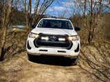 Lazerlamps Grille Kit - Toyota Hilux (2021+) 2x Triple-R 750 Lightbars with White or Amber Position Lights