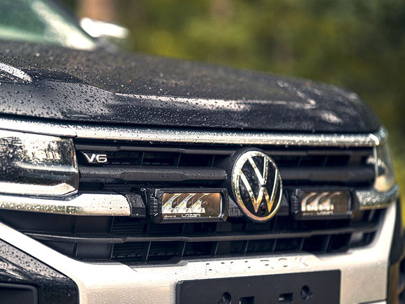 Lazerlamps Grille Kit - VW Amarok (2023+) 2x Triple-R 750 Lightbars with White or Amber Position Lights