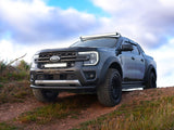 Lazerlamps Grille Kit - Ford Ranger Wildtrax (2023+) TRIPLE-R 1250 Lightbar with White or Amber Position Lights