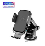 Wireless Car Charger Phone Holder, 3 in 1, Windshield Suction / Vent Clip / Dash Suction **Best Seller**