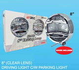 8" Van / 4x4 A-Bar Lamps with Parking Light & Covers (Pair)