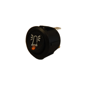 Heavy Duty Amber LED Rocker Switch with Beacon Symbol 12/24V