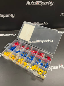 Red, Blue & Yellow Crimp Terminal Assortment - 180 Pieces