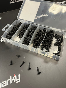 Black Self Tapping Screws Assortment - 420 Pieces