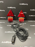 Magnetic LED Tail Light Set with Triangle Reflector - 7.5 Metre