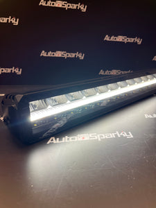 22" 7900Lumen LED Light Bar with White DRL / Parking Light - Adjustable Bottom/Side or Rear Mounting Brackets