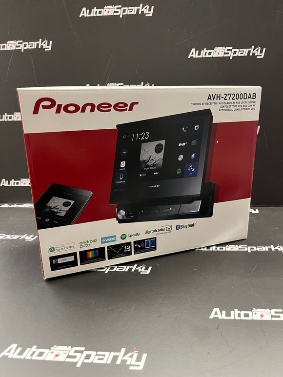 Pioneer AVH-Z7200DAB Flip Out Touchscreen App Radio- Apple CarPlay / Android Auto