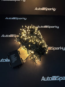 Warm White Battery Operated LED Christmas Lights - Available in 400 / 200 / 100 & 50 Lights