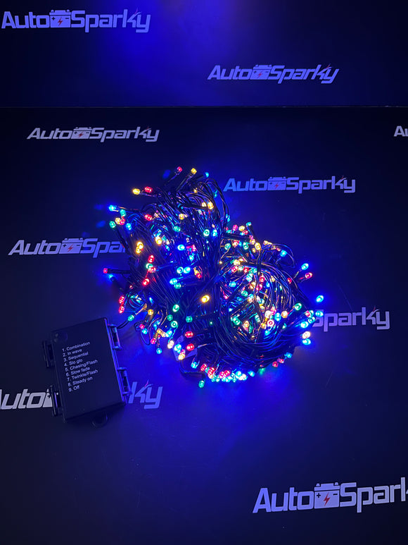 Multi Colour Battery Operated LED Christmas Lights - Available in 400 & 200 Lights