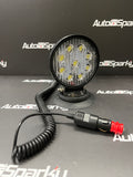 Round LED Work Light with Magnetic Base - 3.8 Metre Cable